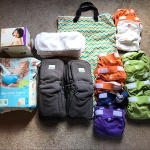 Lot of gently used “like new” cloth gDiapers, liners and accessories
